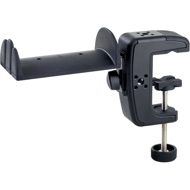 K&M 16085 Soporte para Auriculares con Abrazadera para Mesa 53mm 4 Posiciones