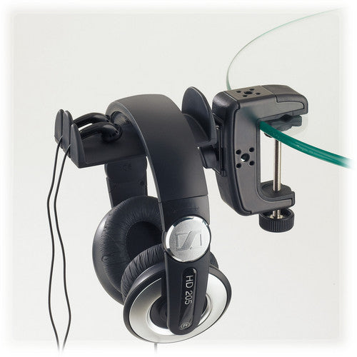 K&M 16085 Soporte para Auriculares con Abrazadera para Mesa 53mm 4 Posiciones