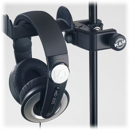K&M 16085 Soporte para Auriculares con Abrazadera para Mesa 53mm 4 Posiciones