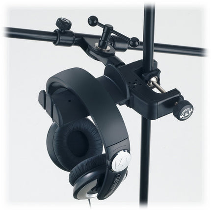 K&M 16085 Soporte para Auriculares con Abrazadera para Mesa 53mm 4 Posiciones