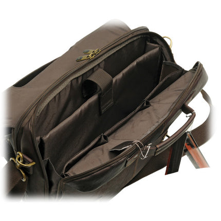 Samsonite Colombian Leather Maletín para Laptop Hasta 15.6 Pulgadas con Correa Ajustable y Bolsillos Acolchonados