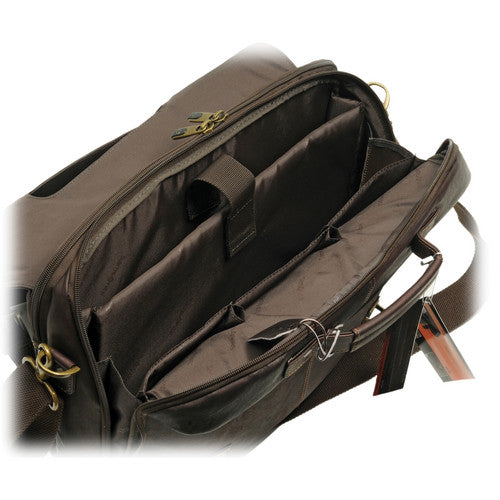 Samsonite Colombian Leather Maletín para Laptop Hasta 15.6 Pulgadas con Correa Ajustable y Bolsillos Acolchonados