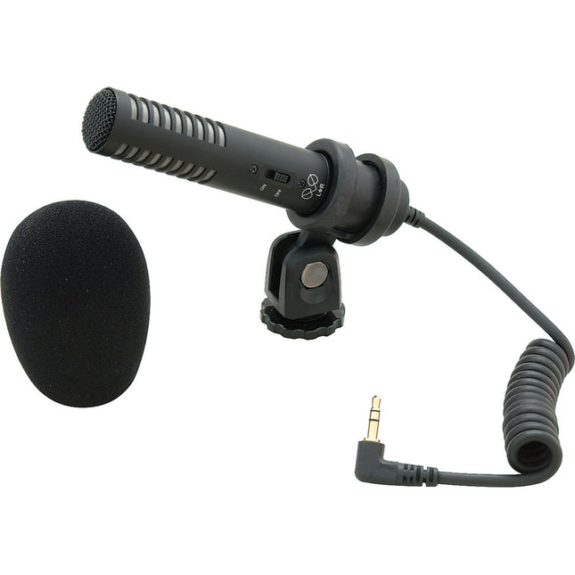 Audio-Technica Pro-24CM Micrófono Estéreo Para Cámaras Con Montura Batería Y Paraviento