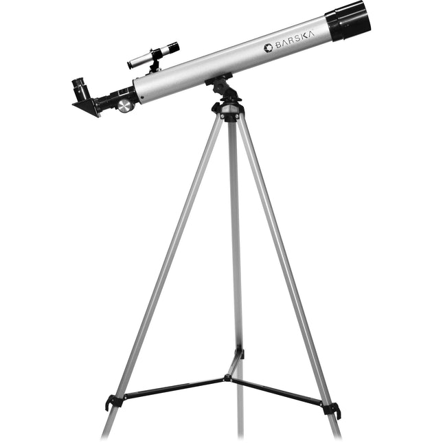 Barska 450 Power 60050 Starwatcher Telescopio Refractor 50mm 600mm Plata