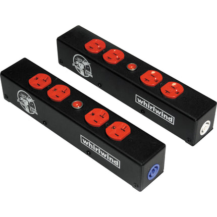 Whirlwind Power Link Caja Edison con 4 Salidas PowerCon 20A Roja