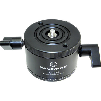 Sunwayfoto DDP-64M Rotador Indexado Metal 22 lb Carga 5-90° Ajustable