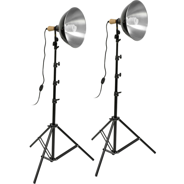 Impact Fluorescent Kit de Dos Focos 64W con Soporte Ajustable