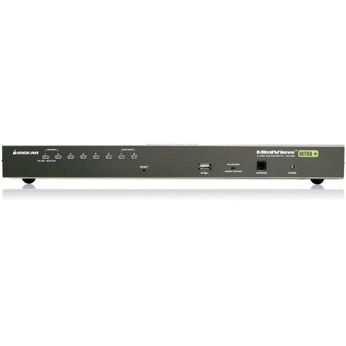 IOGEAR 8-Port USB PS/2 Combo KVM Switch con cables 6 y 10 pies resolución 2048x1536 Rack Mount