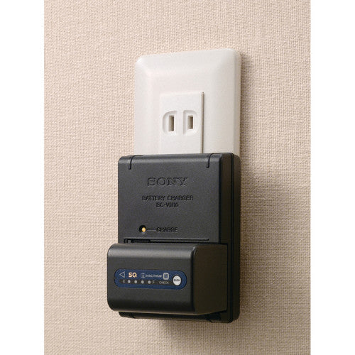Sony BC-VM10 Cargador de Baterías M Series con Plug Retráctil y Voltaje Universal