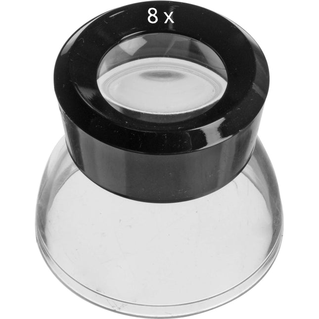 Kalt AGFA Lupa 8x Aumento Construcción Plástica Profesional