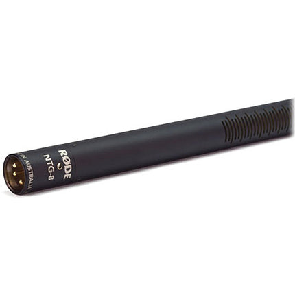 RODE NTG8 Micrófono Shotgun Largo Resistente Humedad 40 Hz-20 kHz Con Shockmount y Estuche