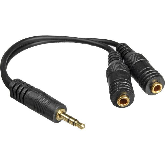 Belkin Divisor para Altavoces y Auriculares Negro 2 Señales Estéreo