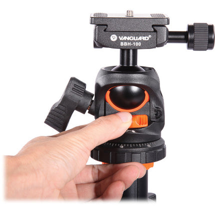 Vanguard BBH-100 Cabezal de Bola de Magnesio Soporte hasta 22 lb con QS-60 Quick Shoe