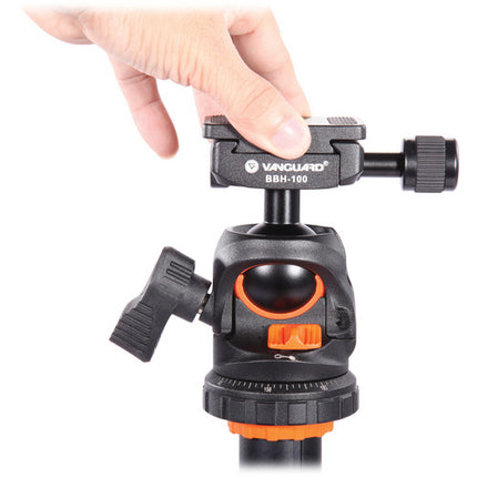 Vanguard BBH-100 Cabezal de Bola de Magnesio Soporte hasta 22 lb con QS-60 Quick Shoe