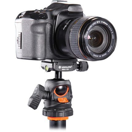 Vanguard BBH-100 Cabezal de Bola de Magnesio Soporte hasta 22 lb con QS-60 Quick Shoe