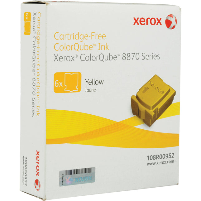 Xerox 108R00952 Cartuchos de tinta amarilla Colorqube 6 unidades 17300 páginas