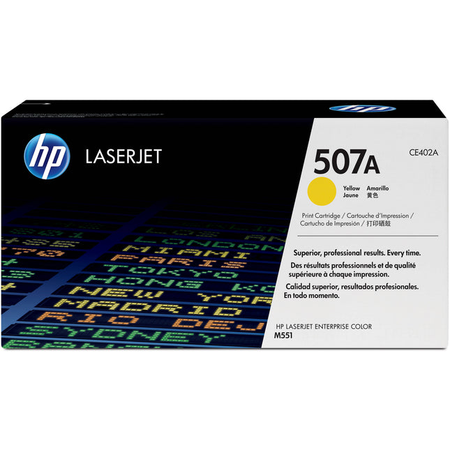 HP 507A Toner Amarillo LaserJet 6000 páginas para M551 y M575
