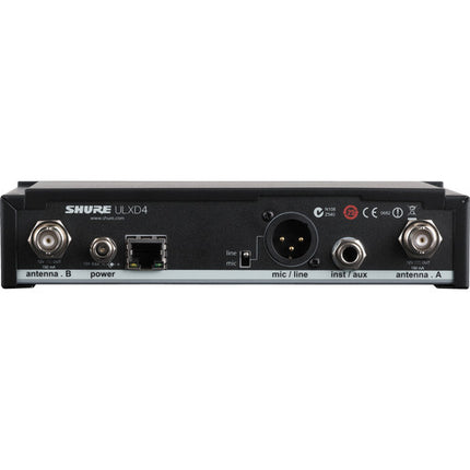 Shure ULXD4 Receptor Inalámbrico Digital 1 Canal 64 MHz AES-256