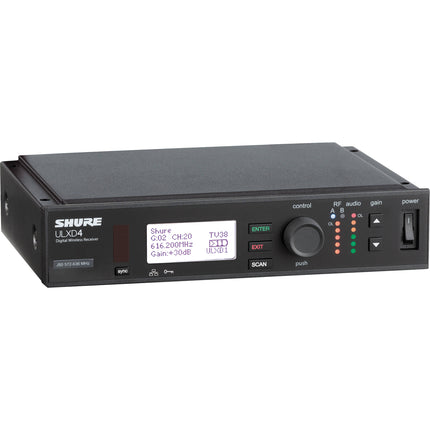 Shure ULXD4 Receptor Inalámbrico Digital 1 Canal 64 MHz AES-256