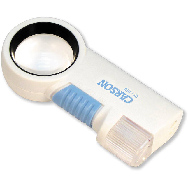 Carson CP-32 Lupa con Luz LED Aumento 9x Ligera con Funda y Cordón