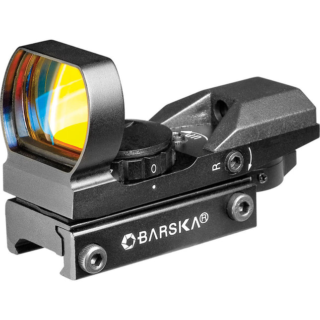 Barska 1x Electro Dot-Sight con retículo rojo verde y ajuste 60 MOA