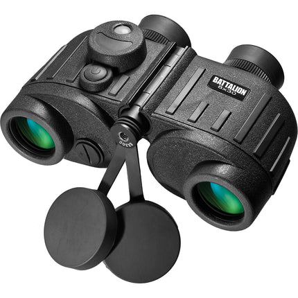 Barska 8x30 WP Battalion Binoculares con Medidor de Distancia Prismo BAK4 y Brújula Iluminada