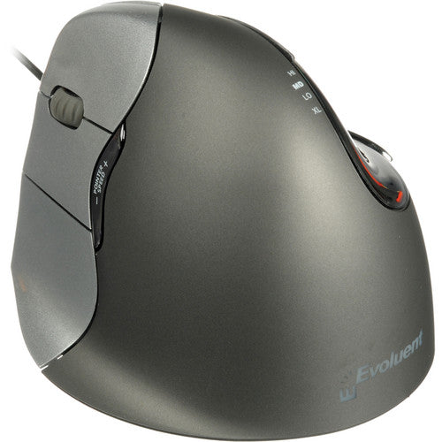 Evoluent VerticalMouse 4 con sensor láser ajustable para zurdos con descanso para pulgar