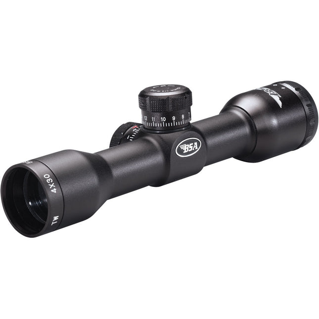 BSA Optics TW 4x30 Visor Táctico con Retícula Mil-Dot y Corrección MOA