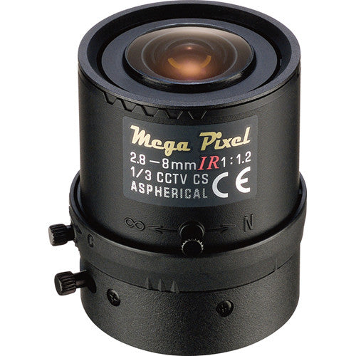 Tamron CS-Mount objetivo varifocal 2.8-8mm soporte 3MP 1/3" imagen