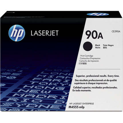 Cartucho de tóner HP 90A negro para LaserJet 600 Series rendimiento 10000 páginas