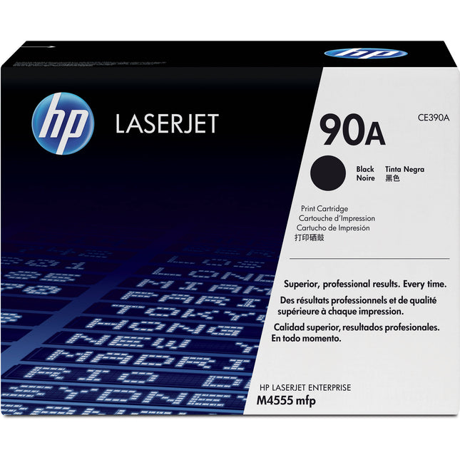 Cartucho de tóner HP 90A negro para LaserJet 600 Series rendimiento 10000 páginas