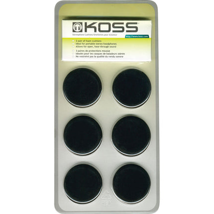 Koss Almohadillas de Repuesto Portátiles para 9 Modelos con 6 Repuestos