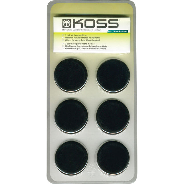 Koss Almohadillas de Repuesto Portátiles para 9 Modelos con 6 Repuestos