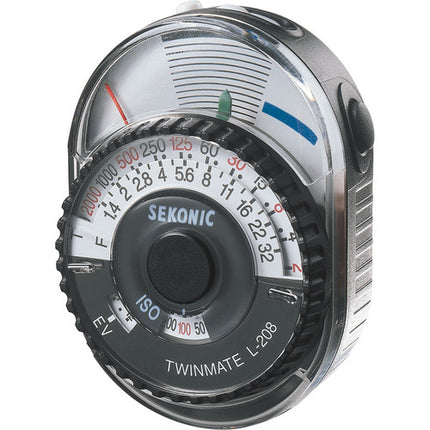 Sekonic L-208 Twin Mate Medidor de Luz con Correa y Estuche
