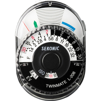 Sekonic L-208 Twin Mate Medidor de Luz con Correa y Estuche