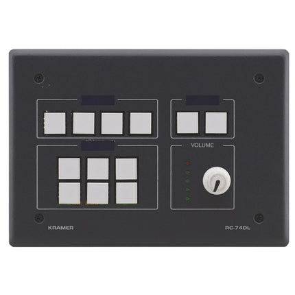 Kramer Controlador Maestro de Sala 12 Botones con Perilla Digital Negro