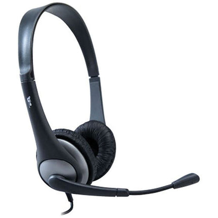 Cyber Acoustics AC-204 Auriculares con Micrófono Boom 30mm y Adaptador Y
