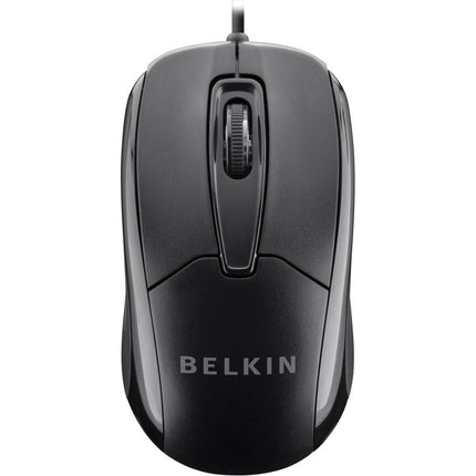 Belkin Mouse Negro 4.9 Pulgadas USB 800 dpi Sensor Óptico Ambidiestro