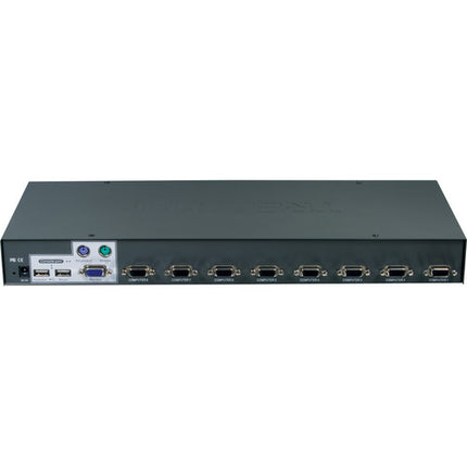 TRENDnet 8 Puertos KVM Switch Rack Montable USB y PS/2 con Kit Montaje