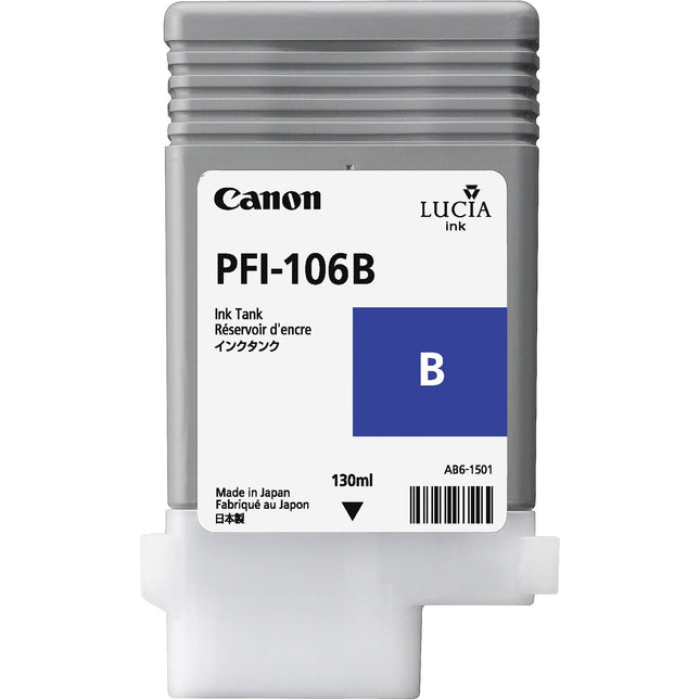 Canon PFI-106B Cartucho de Tinta Azul 130mL para impresoras imagePROGRAF