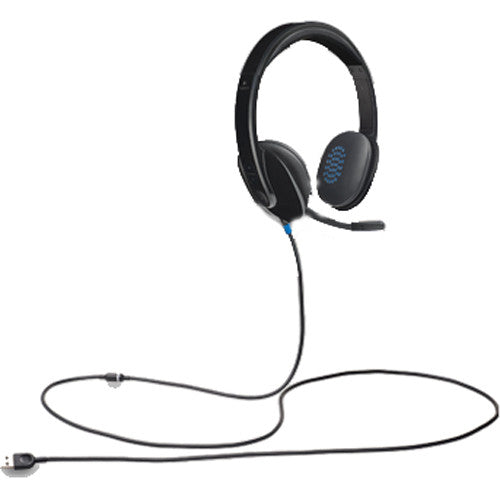 Logitech H540 Auriculares USB con Micrófono Ajustable y Control en Oído