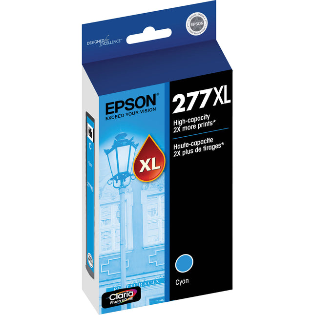 Cartucho de Tinta Cyan Epson 277XL Alta Capacidad para Impresora XP-850 y XP-950