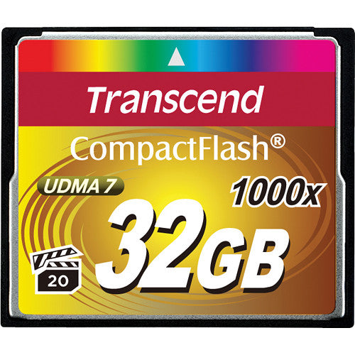 Transcend 32GB Tarjeta de Memoria CompactFlash Ultimate 1000x UDMA 7