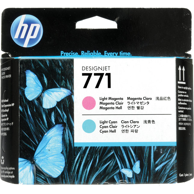 HP 771 Cabezal de impresión magenta y cian claro para Designjet Z6200