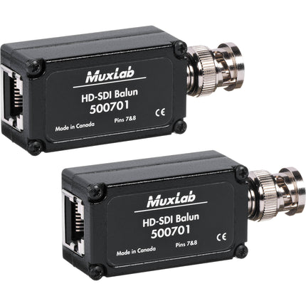 MuxLab 500701 Balun HD-SDI Paquete de 2 con Garantía Limitada