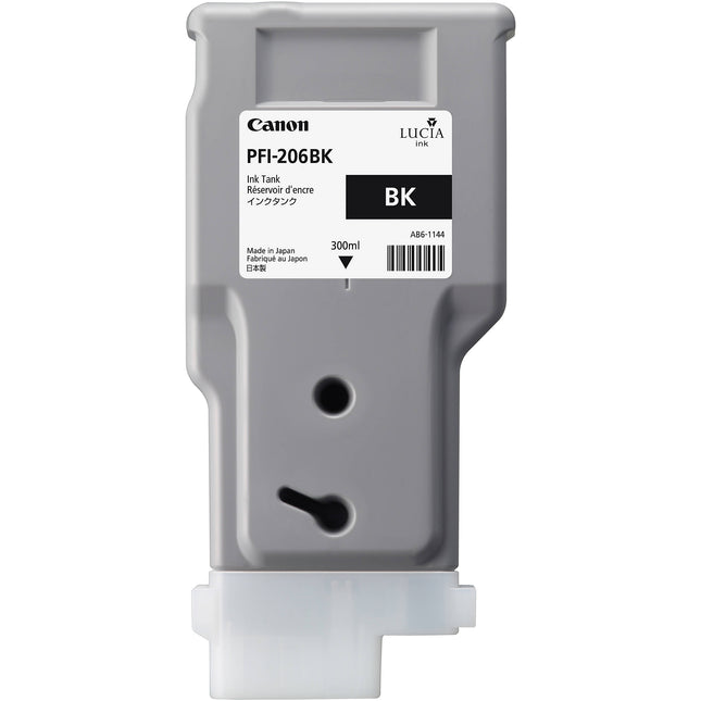 Canon PFI-206 Cartucho de Tinta Negro 300 ml para impresoras imagePROGRAF iPF6400 iPF6400S iPF6450