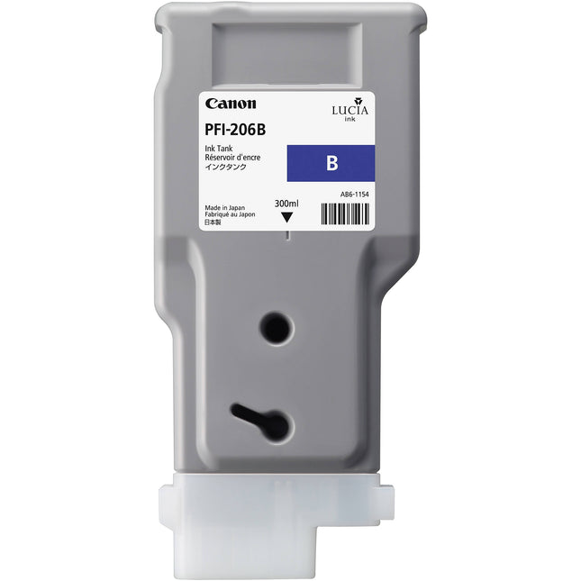Cartucho de Tinta Azul Canon PFI-206 300 ml para Impresoras imagePROGRAF iPF6400 iPF6400S iPF6450