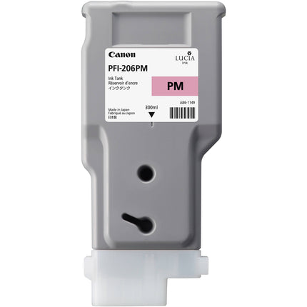 Canon PFI-206 Tinta Foto Magenta 300 ml para impresoras imagePROGRAF iPF6400 iPF6450