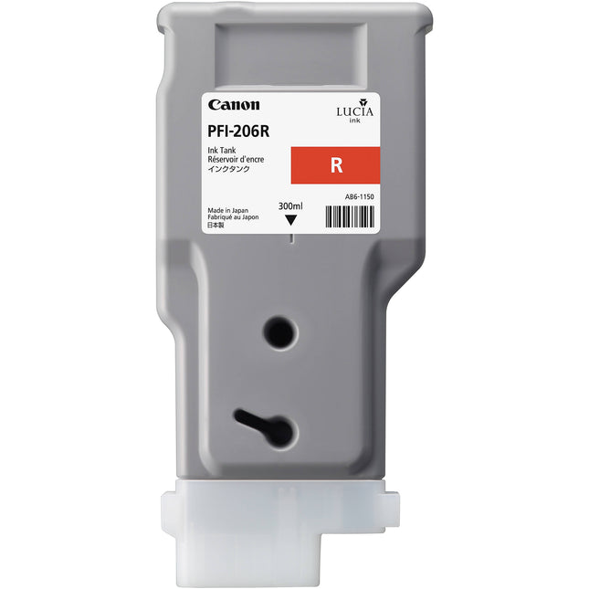 Canon PFI-206 Cartucho de Tinta Roja 300 ml para imagePROGRAF iPF6400 iPF6450