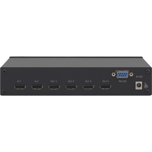 Kramer VM-24HC Switcher y Amplificador HDMI 2 entradas 4 salidas con control infrarrojo